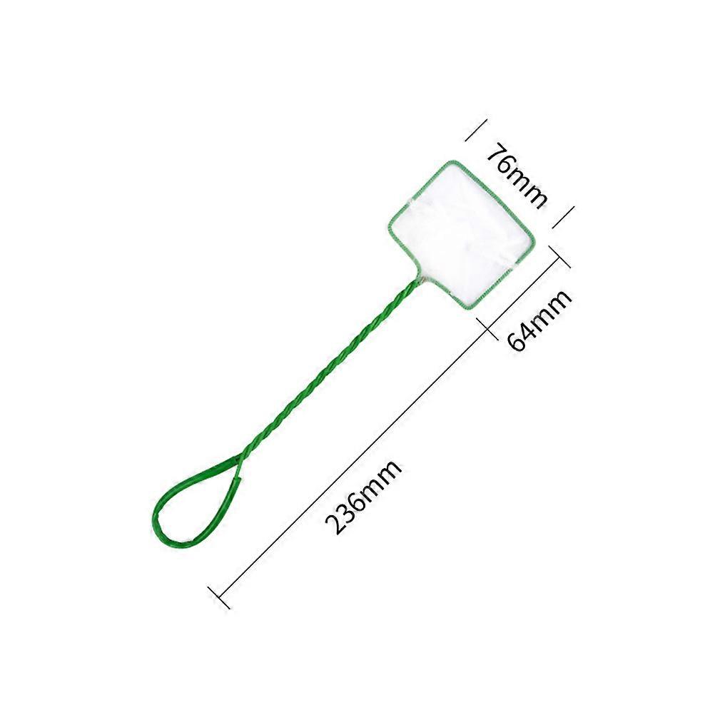 Nylon visnet, 5-delige set, groen.