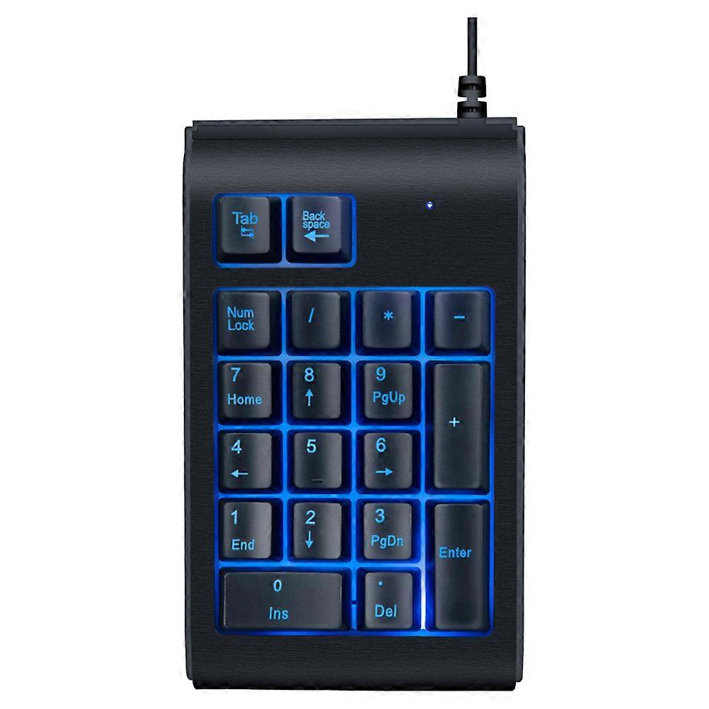 USB Numeric Keyboard Single Hand Game Keyboard for Computer Use Plastic Material
