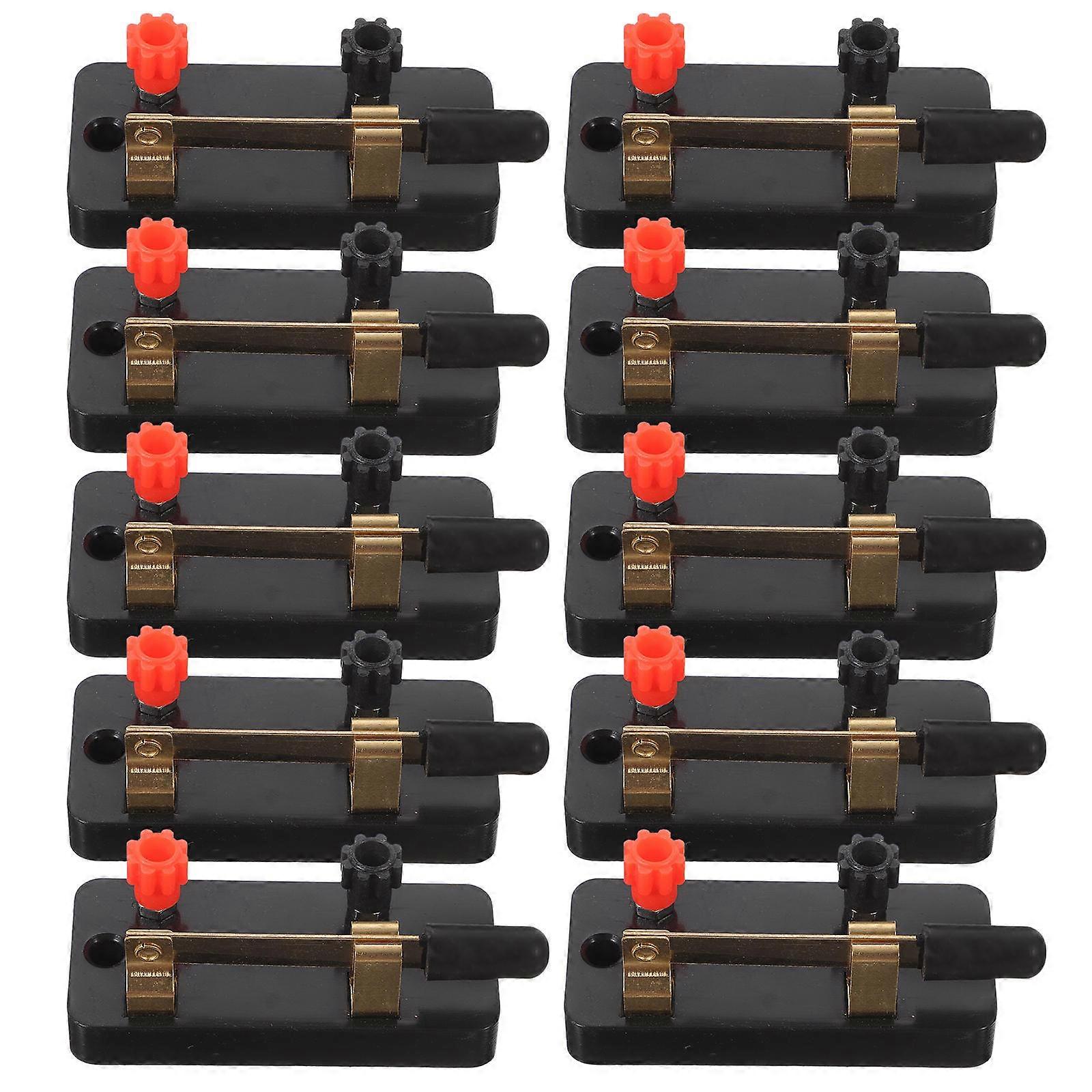 Single Pole Switch Single Throw for Physics Classroom Experiment 10Pcs