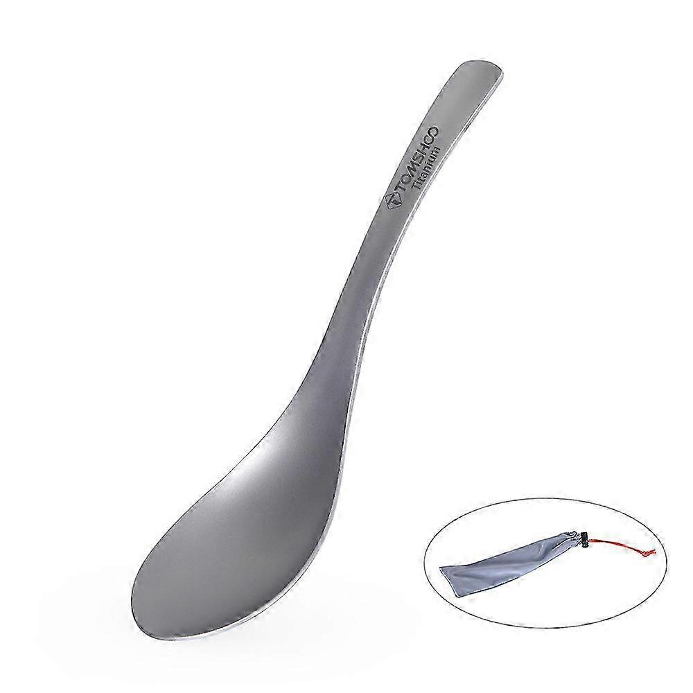 TOMSHOO Titanium Spoon Portable Camping Flatware Multi-functional Backpacking Tableware