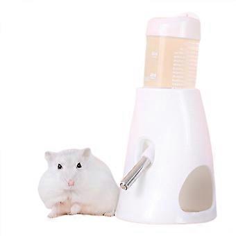 Hamster automatisk vandflaske drikkefoderdispenserflaske 80ML med madfoderstationsskål Pet Container til små dyr