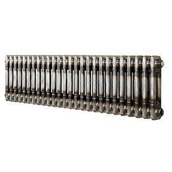 Traditional 2 Column Radiator 300mm x 1190mm Modern Central Heating Heater Raw Metal Carbon Steel