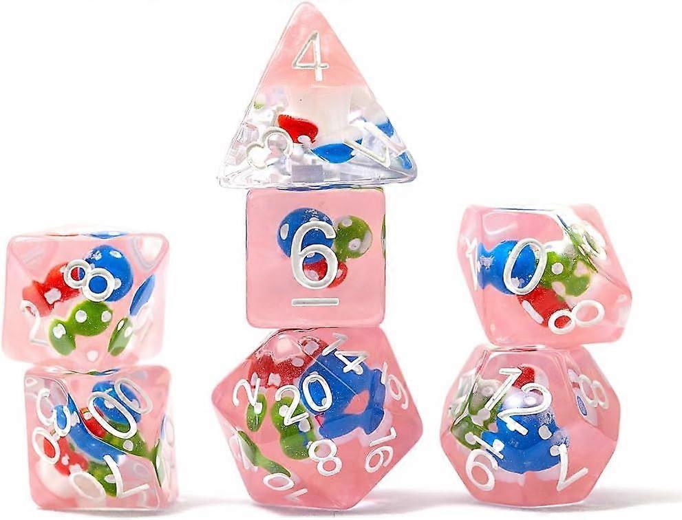 Sirius Dice Magic Mushroom 7-Piece Polyhedral Dice Set