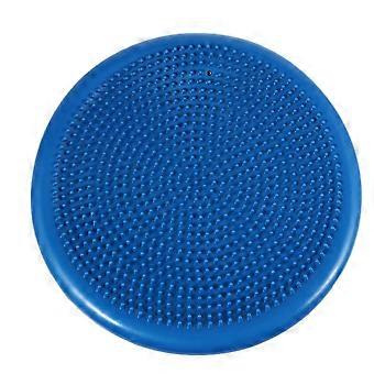 Blue Inflated Balance Disc for Improved Core Strength with Stability Wobble Cushion