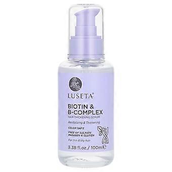 Luseta Beauty, Biotin & B-Complex, Hair Thickening Serum, For Thin & Dry Hair, 3.38 fl oz (100 ml)