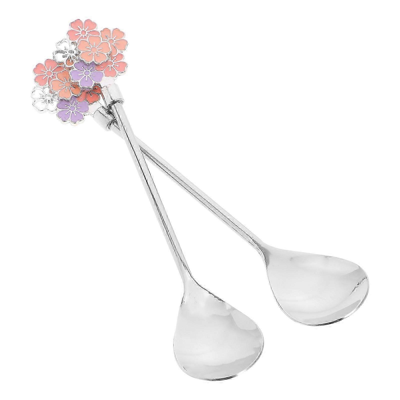 Spoon Stainless Steel Multi-Function Dessert Spoon for Measuring Use 2Pcs