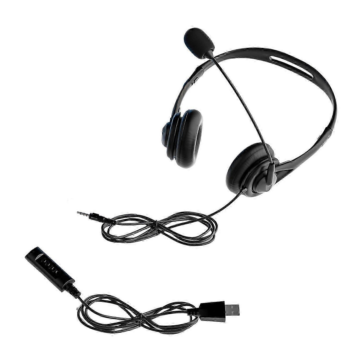 Headset Double Headset Exam Wired Headset Business Operator Special Computer Hearing Multi-Function
