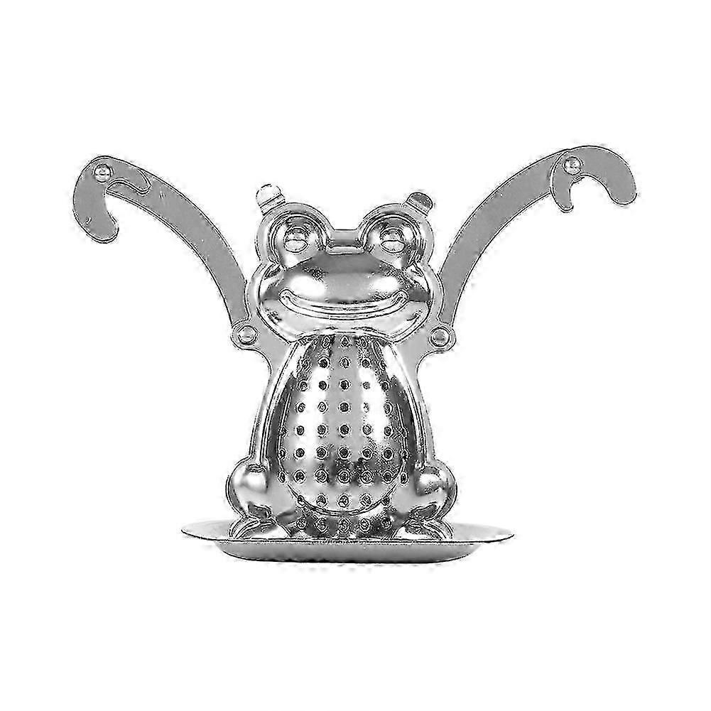 Stainless Steel Loose Tea Leaf Infuser Ball Strainer Filter Diffuser Herbal Spice Frog