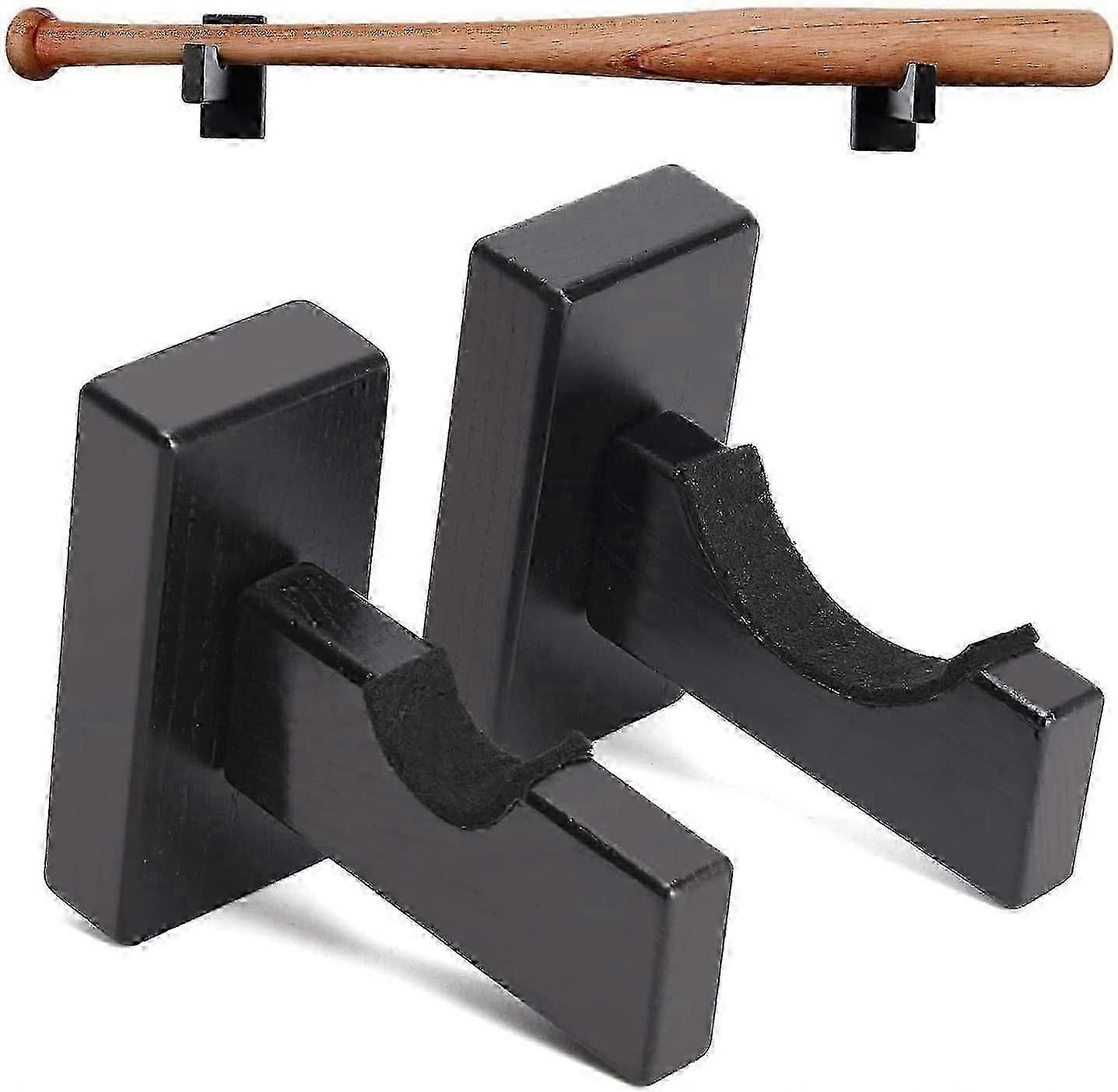 Baseball Bat Display Case, Wall Mount Solid Handmade Horizontal Rack for Baseball Softball Display