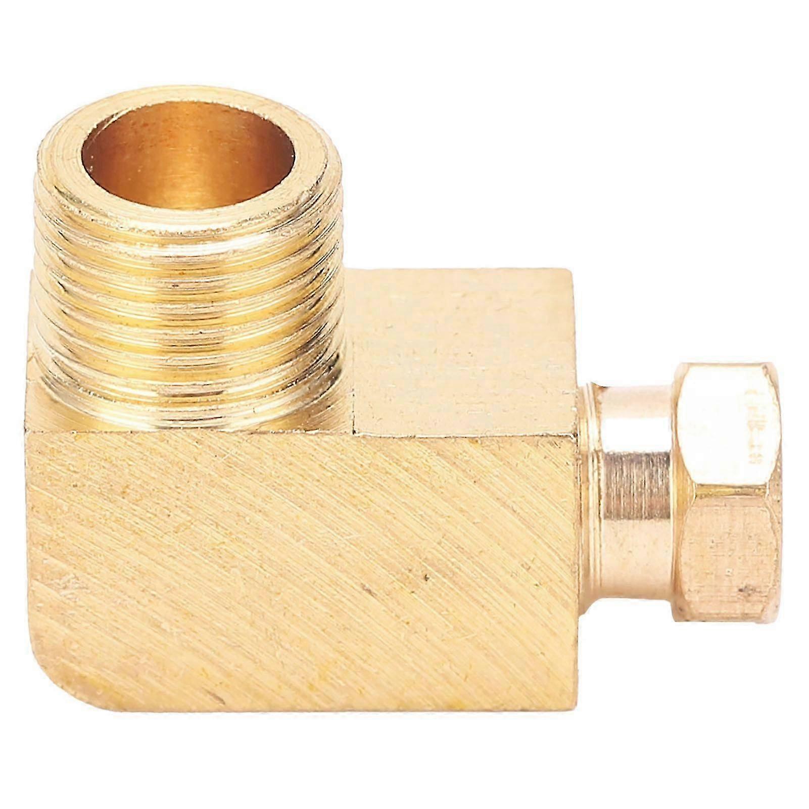 Oil Pipe Fitting Elbow Brass Rectangular Block Connector Adapter for Pipe ConnectionPL410