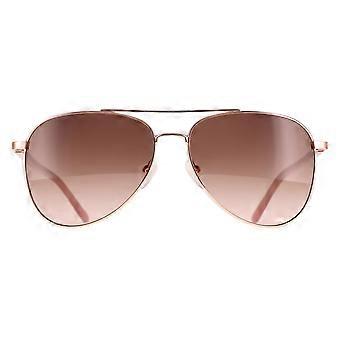 Calvin Klein Sunglasses CK21306S 780 Shiny Rose Gold Brown Gradient
