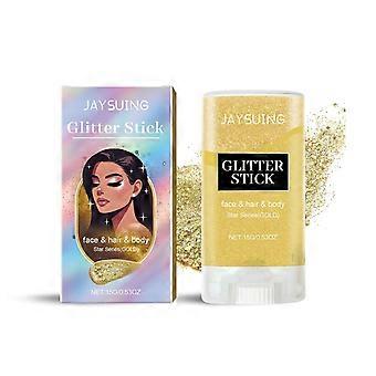 Jaysui glitter glitter stick (gold) party dance performance makeup makeup makeup facial body collarbone high gloss shiny