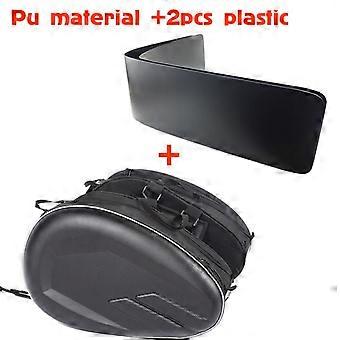 Left Right Universal PU Leather Motorcycle Saddlebag Side Tool Luggage package Saddle compatible withHonda/Suzuki/Kawasaki/Yamaha
