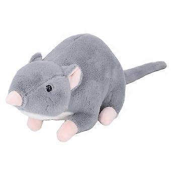 Plush Mouse Toy Funny High Simulation Gray Stuffed Mouse Animal Doll Decoration for Children Boys Girls