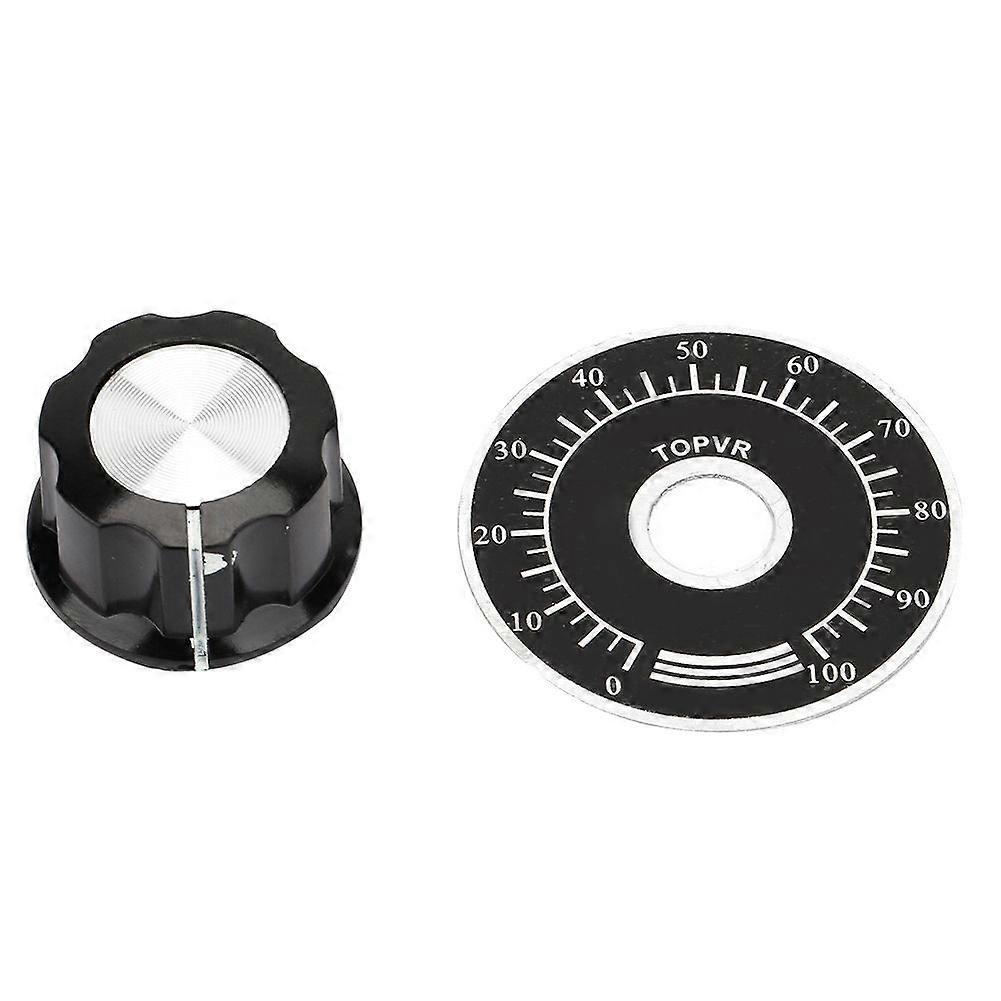 MF A03 Potentiometer Knurled Knobs Volume Control Cap  Digital Dial Scale Plate_