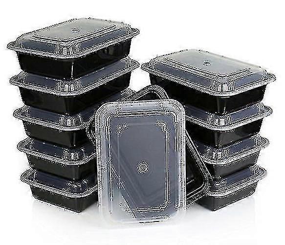 10 Pack Premium Stackable Microwave Re-usable Lunchbox Food Container Meal Boxes