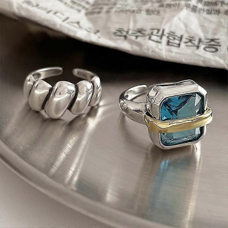 Square Simulated Diamond Ring Line Set
