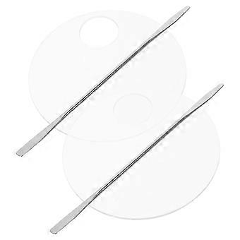 Makeup Mixing Palette White Acrylic Cosmetic Palette for Painting Use 10Sets