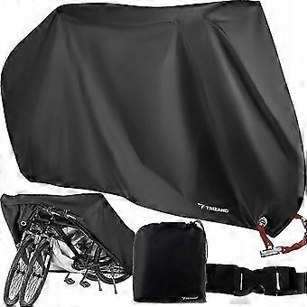 Trizand 22271 Housse de vélo imperméable pour la protection extérieure, noir