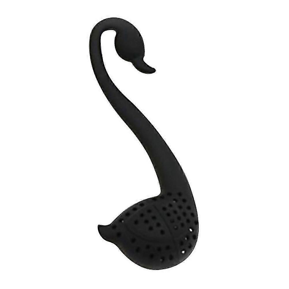Creative Silicone Swan Hooking Tea Infuser Screw Filter Diffuseur Drink Tool_f