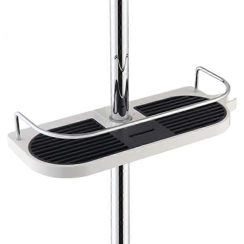 2 height-adjustable shower bar brackets without perforation, shower bar diameter