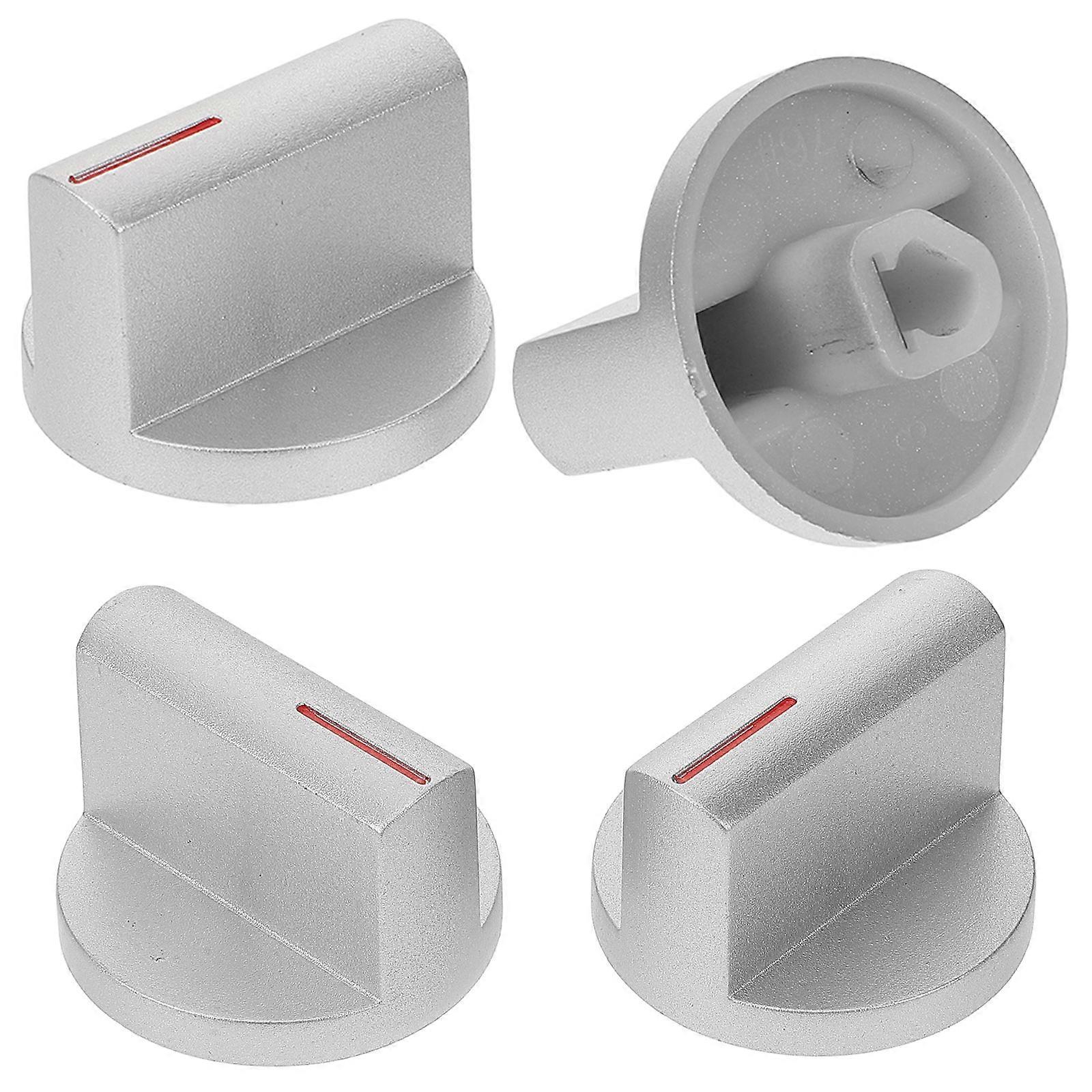 Stove Knobs Gas Stove Knob Replacement for 16Pcs Silver ABS Material