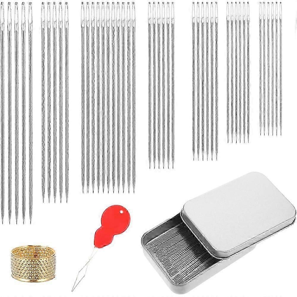 42 PCS Silver Needles Sewing Set