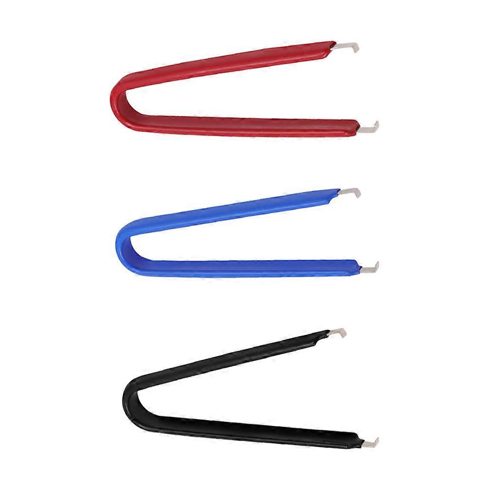 3pcs U-shape Chip Picker Electronic Component Catcher Pickup Clamp (Mixed Color)