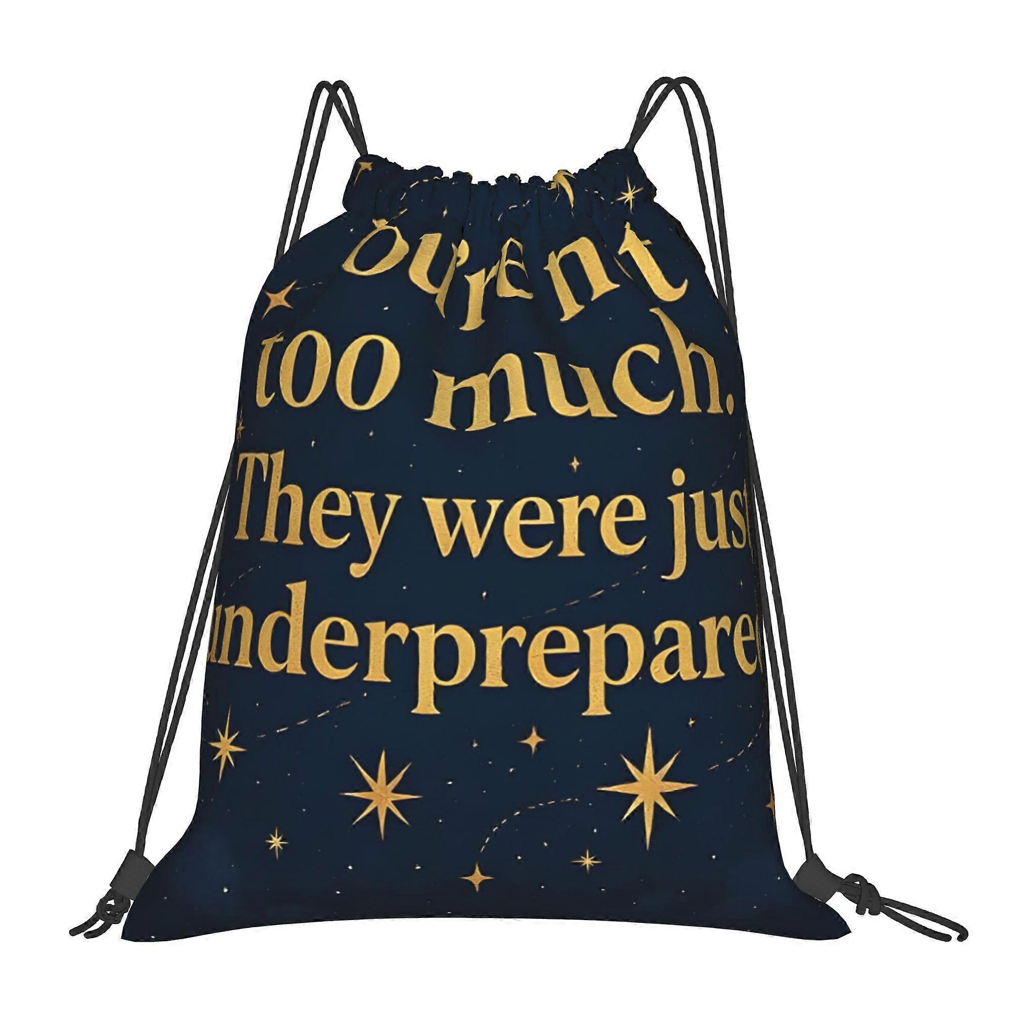 1pc Celestial Quote About SelfWorth And Strength Drawstring Backpack-Cqazw
