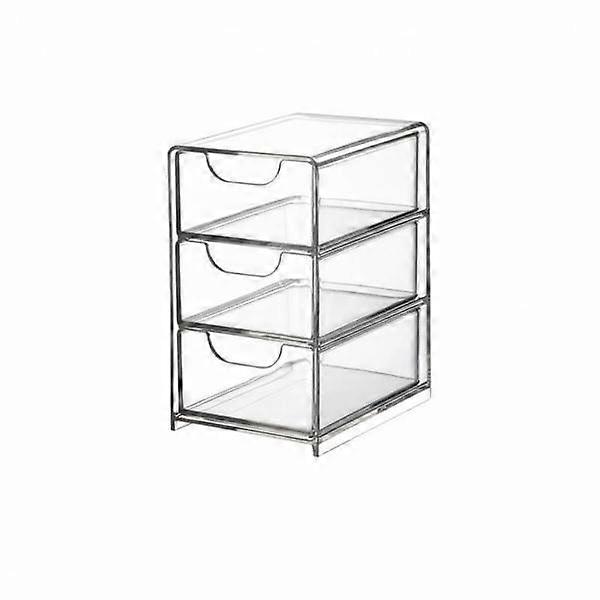 5 Pack Drawer Organizer Acrylic Box Bin Container Tray With Clear Stackable