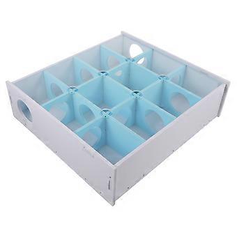 Hamster Maze Toy Wood Maze Tunnel for Pet Use Blue Color