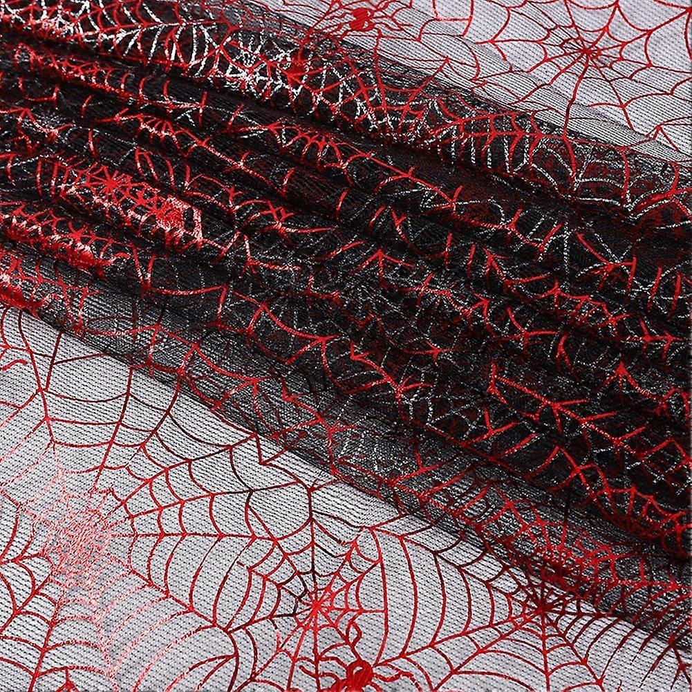 Polyester Spider Web Deco Mesh Red 2085x1650x0.1mm