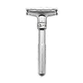Manual Beard Trimmer Adjustable Sharpness Versatile Portable Beard Shaving Tool for Men Silver