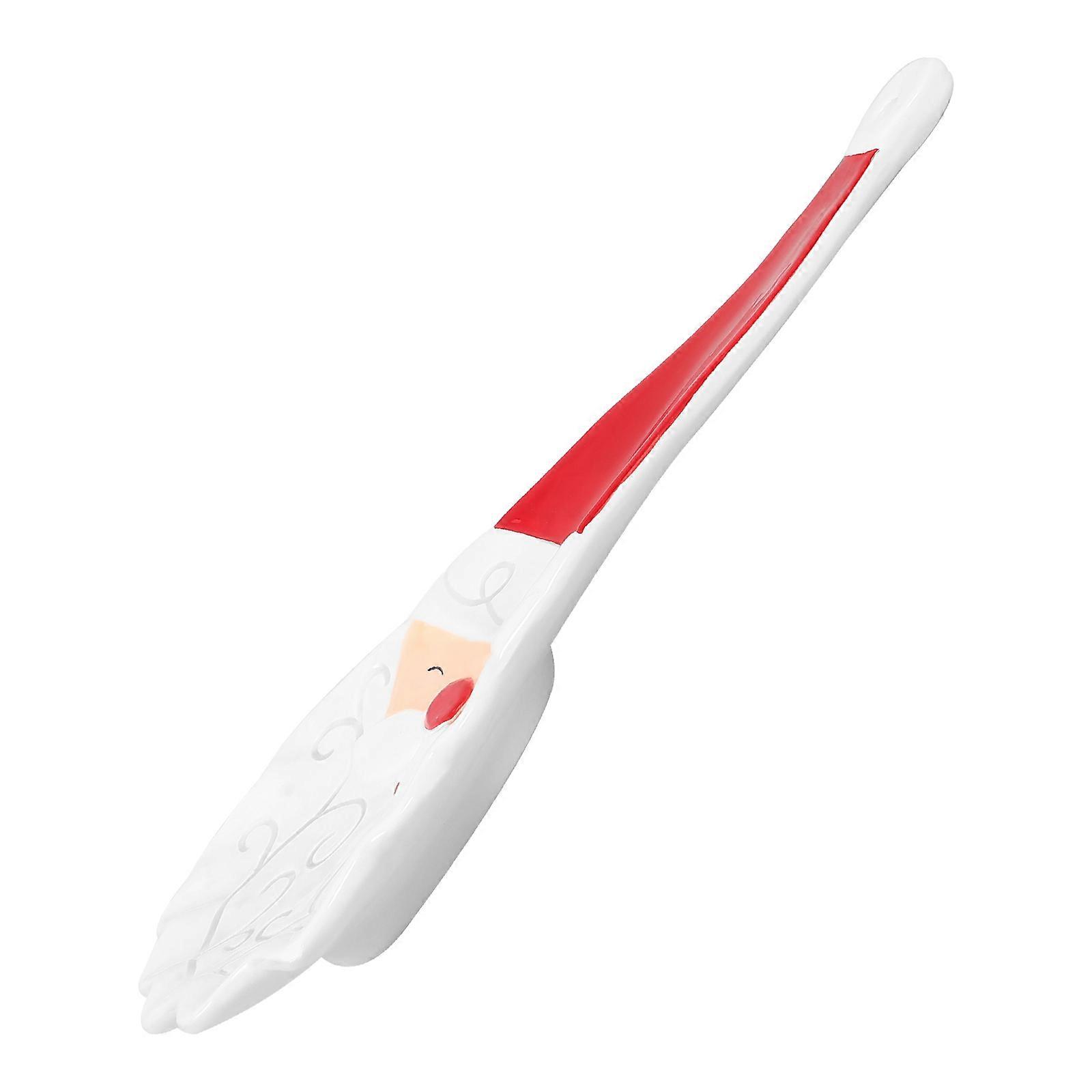 Practical Christmas Spoon Rest Ceramic Scoop Holder 4Pcs