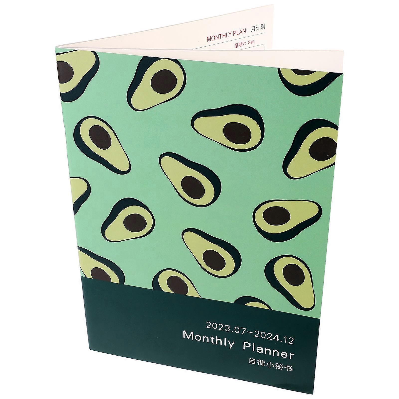 Green Calendar Planner Multi-Function Note Book for Daily Planning Use