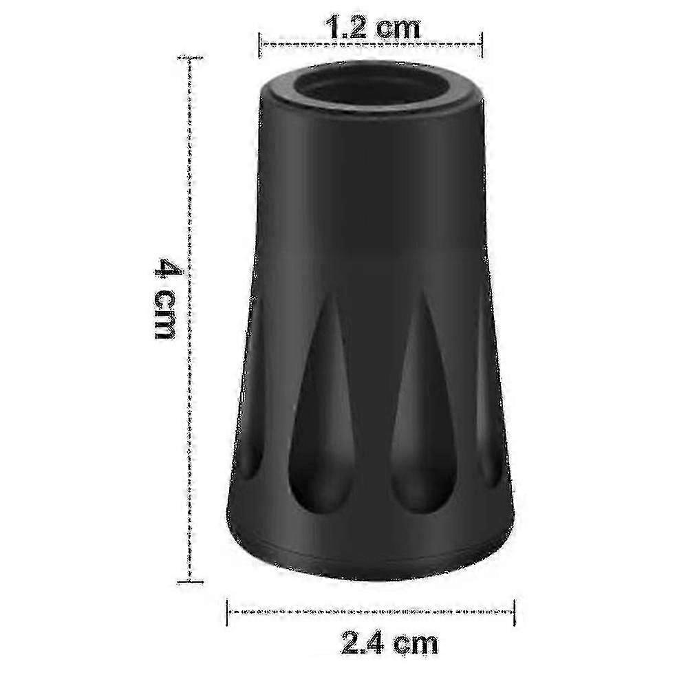 10 Pack/5 Pair Walking Pole Rubber Tips, Trekking Pole Tip