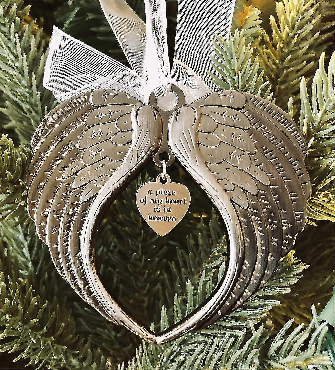 Reversible Angel Wing Memorial Ornament