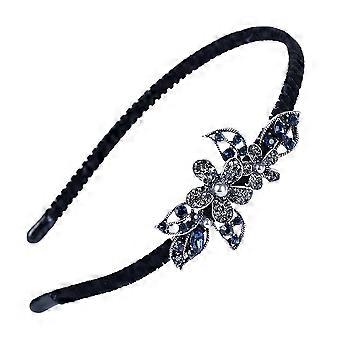 Strass-Haarreif mit Blumen – elegantes Haaraccessoire