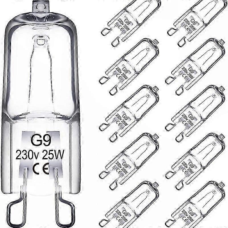 20Pcs G9 Halogen Bulbs 25W 2800K