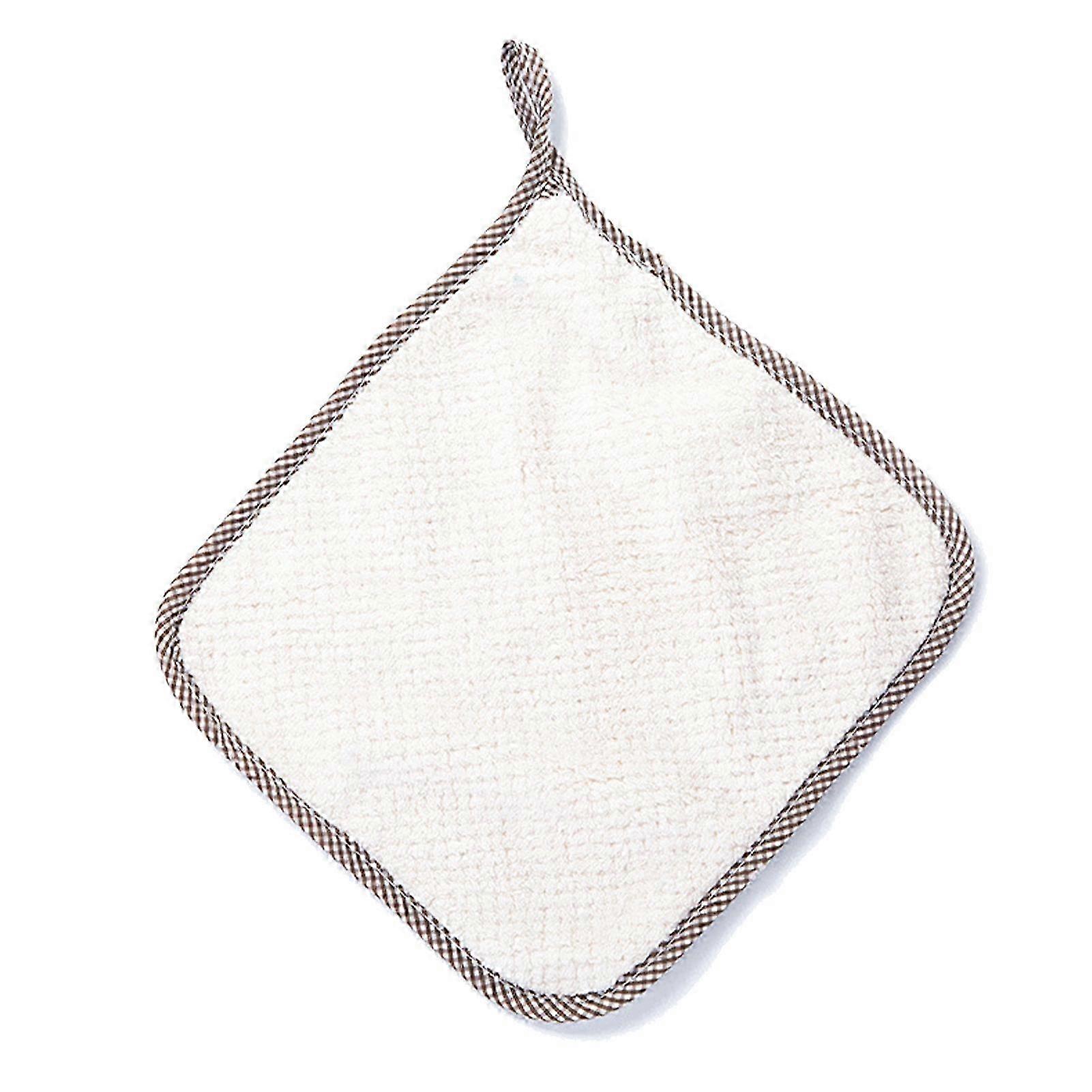 Soft Coral Fleece Dish Cloth Quick Drying Loop