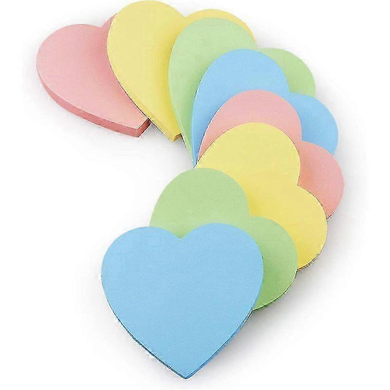 Pastel Heart Sticky Notes 3x3 Inch
