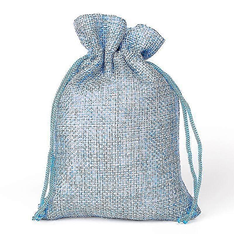 50 pezzi sacchetti di juta sacchetti con stringhe sacchetti su