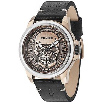 Police reaper reloj para Hombre Analógico de Cuarzo con brazalete de Piel de vaca R1451242005