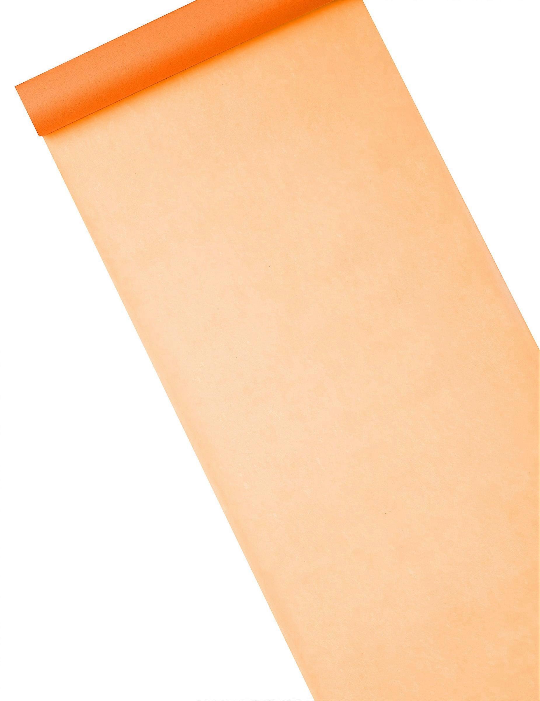 Orange non-woven table runner 29 cm x 10 m