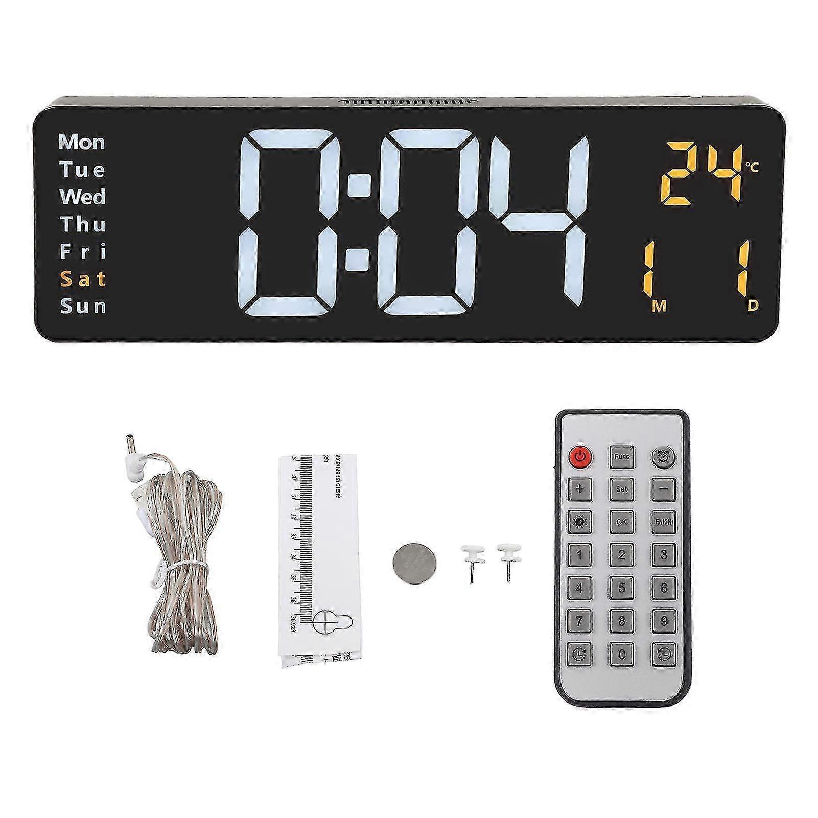 16.2 Inch Auto-Dimming Wall Clock