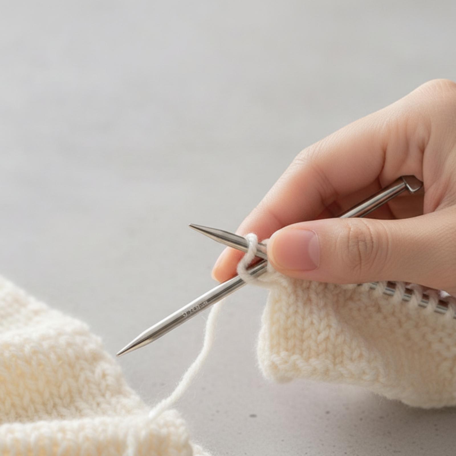 Knitting Needle Set Smooth Tool Polished for Crafters