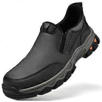 Męskie skórzane buty casual, nowa kolekcja 2025. Męskie buty typu slip-on, z elastycznym wkładem, wykonane z materiału PU i gumy, charakteryzujące się odpornością na ścieranie.