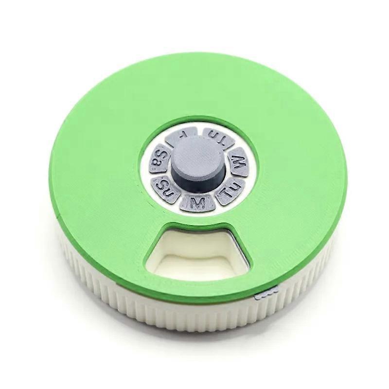Push-Turn Weekly 7-Compartment Pill Box