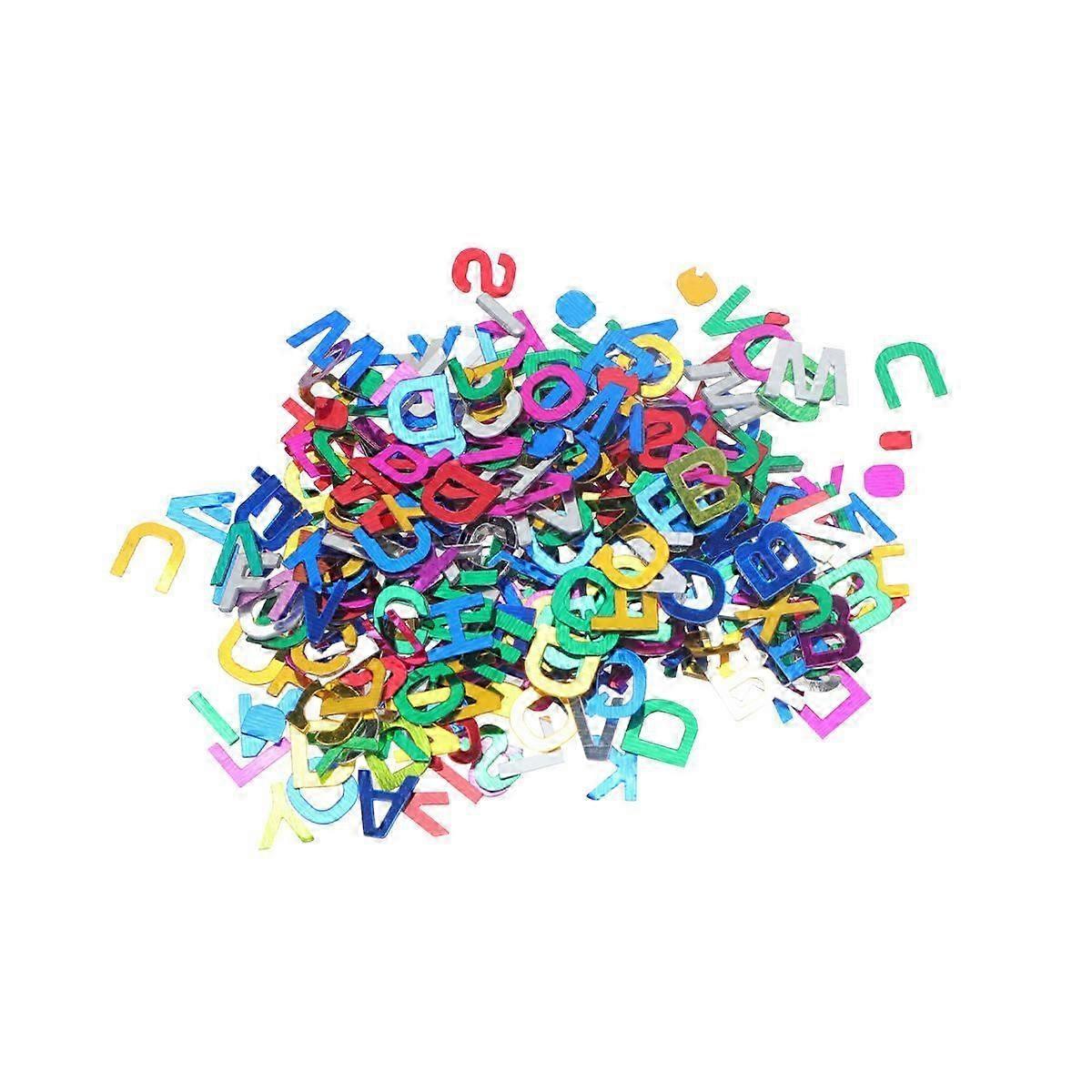 Alphabets Confetti Plastic Table Decor compatible with Wedding 10500Pcs Colorful Sprinkle