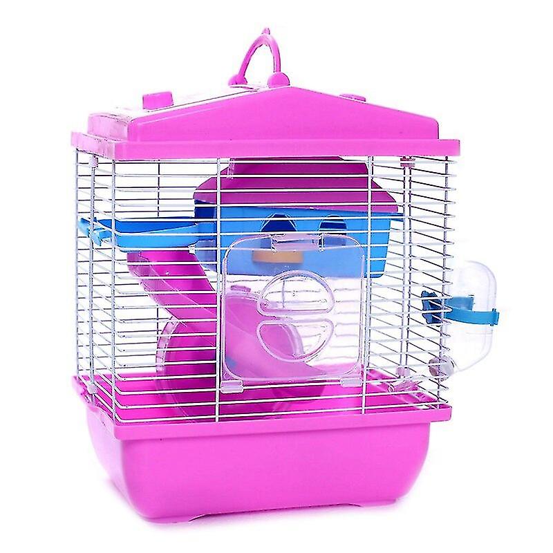 Pet Cage Hamster Cottage With Transparent Skylight Double Layer House For Hamster Pet